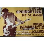 Bruce Springsteen: Hammersmith Odeon concert poster, reproduction, 52 x 78cm