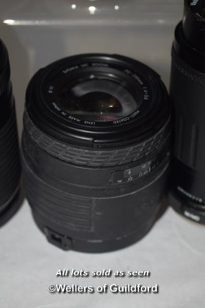 7 x mixed camera lenses, Tamron 80-210mm, Hanimar 135mm, Cosina 70-210mm, Sigma UC zoom 70-210mm, - Image 5 of 6