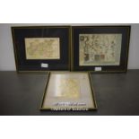 Map of the River Thames by T. Nelson & Son, 14 x 8.5cm; map of Surrey, 1808, by R Phillip;