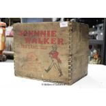 *ANTIQUE VINTAGE JOHNNIE WALKER RED LABEL WHISKEY WOODEN BOTTLE CRATE BOX [LQD79](LOT SUBJECT TO