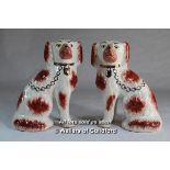 Pair of Staffordshire ware dogs