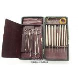 *VINTAGE DOWN BROS BOXED SURGICAL SET STAINLESS STEEL STEAMPUNK [LQD79](LOT SUBJECT TO VAT)