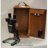 charles perry london & co d.m.s no3 circa 1928 binocular microscope in original case with two sets