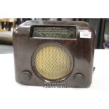 *BUSH DAC90 RADIO VINTAGE C. 1954 VALVE TUBE RADIO BAKELITE BROWN [LQD79](LOT SUBJECT TO VAT)