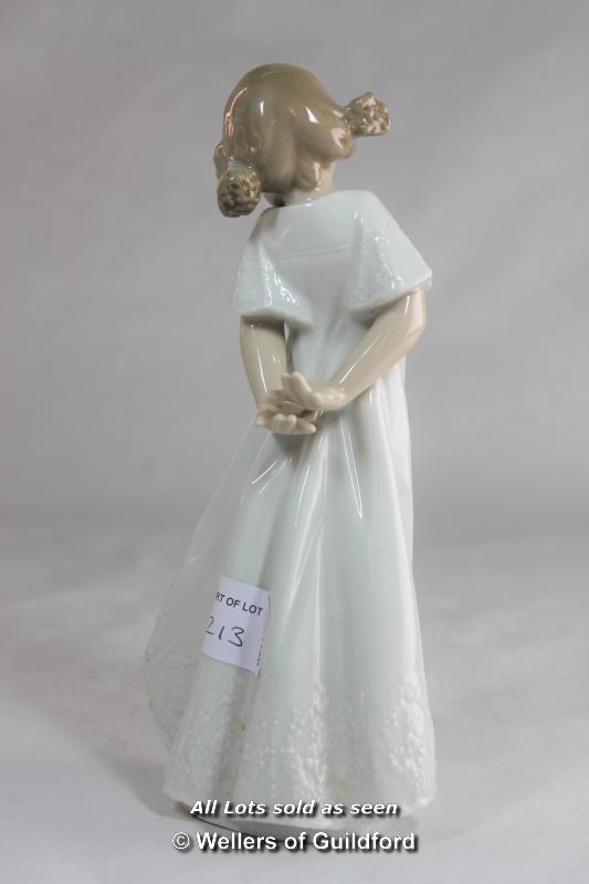 Lladro figure of girl in night clothes; two Nao figures of children (3) - Image 6 of 10