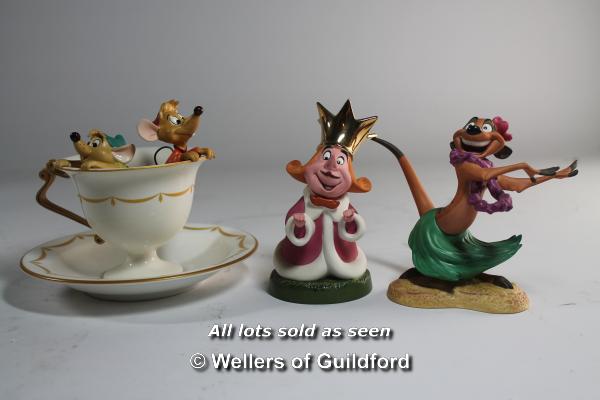 Disney collectibles comprising Gus & Jaq Tea for Two cup and saucer, Pooh and Friends You are - Image 2 of 5