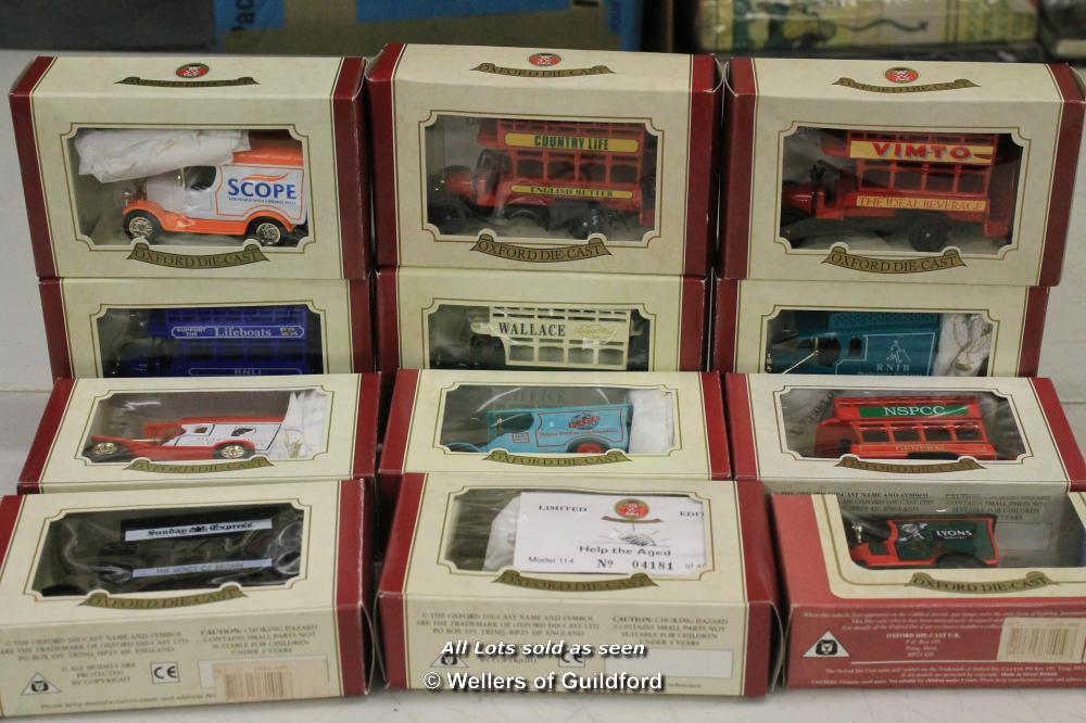 Oxford die cast a small collection of promotional and charity related models including NSPCC,