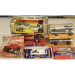 Race cars, assorted models including Lledo Spirit of America Land Speed Legends, 1988 racing Jaguar,