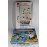 Airfix, 1983 Model Building set 960218 and 1988 Classic Ships Royal Sovereign 1637 special edition