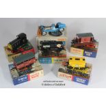 Airfix and Matchbox, assorted group of built models to include 1960's Airfix Diesel Shunter,