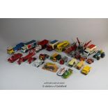 Matchbox Lesney, a group of unboxed assorted die-cast vehicles to include Merryweather Marquis