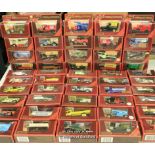 Matchbox Models of Yesteryear maroon style die cast model cars including Kiwi Polish Y30 1920 AC