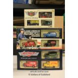 Assorted die-cast gift sets including Corgi 3 classic specials, Lledo Classic American Motorcycle