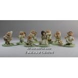 Lenox Disney Showcase Collection: Snow White and her seven dwarves, the tallest 8cm.