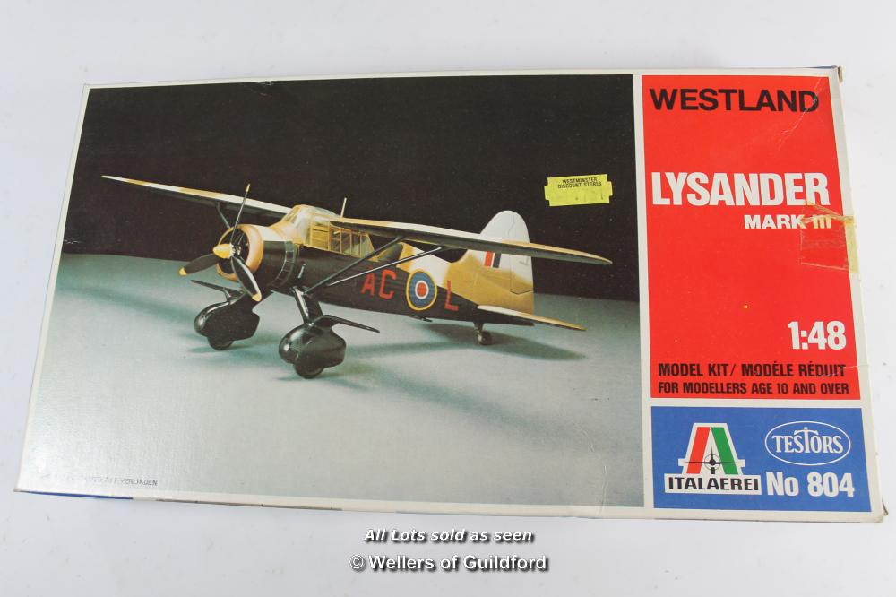 Italaerei model kits, to include 1:72 scale C-47 Sky Train no.127, 1:48 scale Westland Lysander Mk 3 - Image 3 of 4