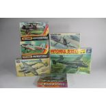 A group of assorted factory sealed model kits to include Aifix P-38F Lightning no.9 03018,