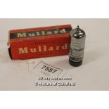 *MULLARD VALVE 85A2 MULLARD VALVE / TUBES NEW/UNUSED [LQD79](LOT SUBJECT TO VAT)