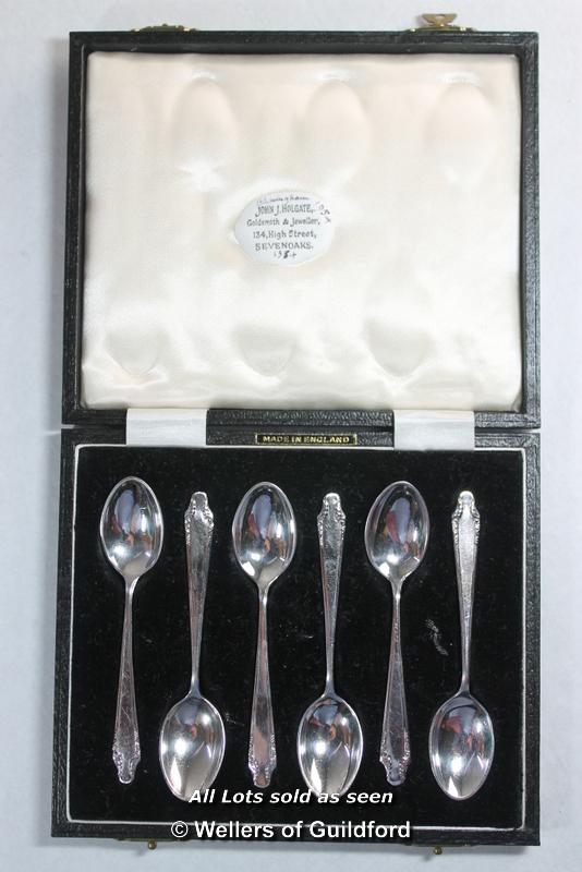 A silver four piece dressing table set comprising hand mirror, comb and two brushes, Birmingham - Image 6 of 14