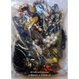 Sealed bag of costume jewellery, gross weight 3.57 kilograms