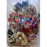Sealed bag of costume jewellery, gross weight 3.62 kilograms