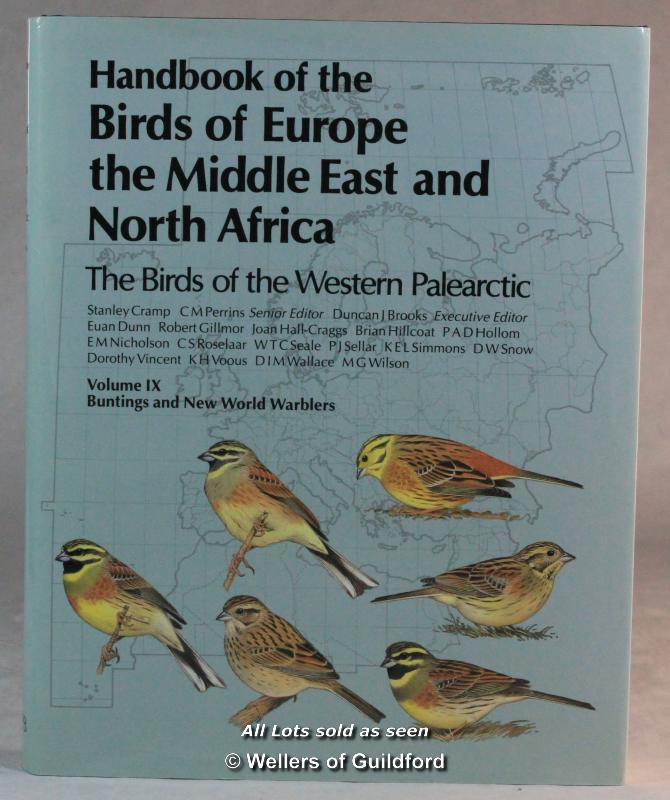 Cramp S. ( Chief Editor & others ) : The Handbook of the Birds of Europe, the Middle East and - Image 10 of 10