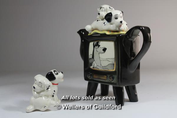 Disney Character Teapot Collection by Cardew Design, 101 Dalmations, limited edition 5347/1000,