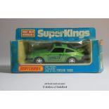 Matchbox lesney , boxed Matchbox Superkings K-70 Porche Turbo, 1979 in metalic green