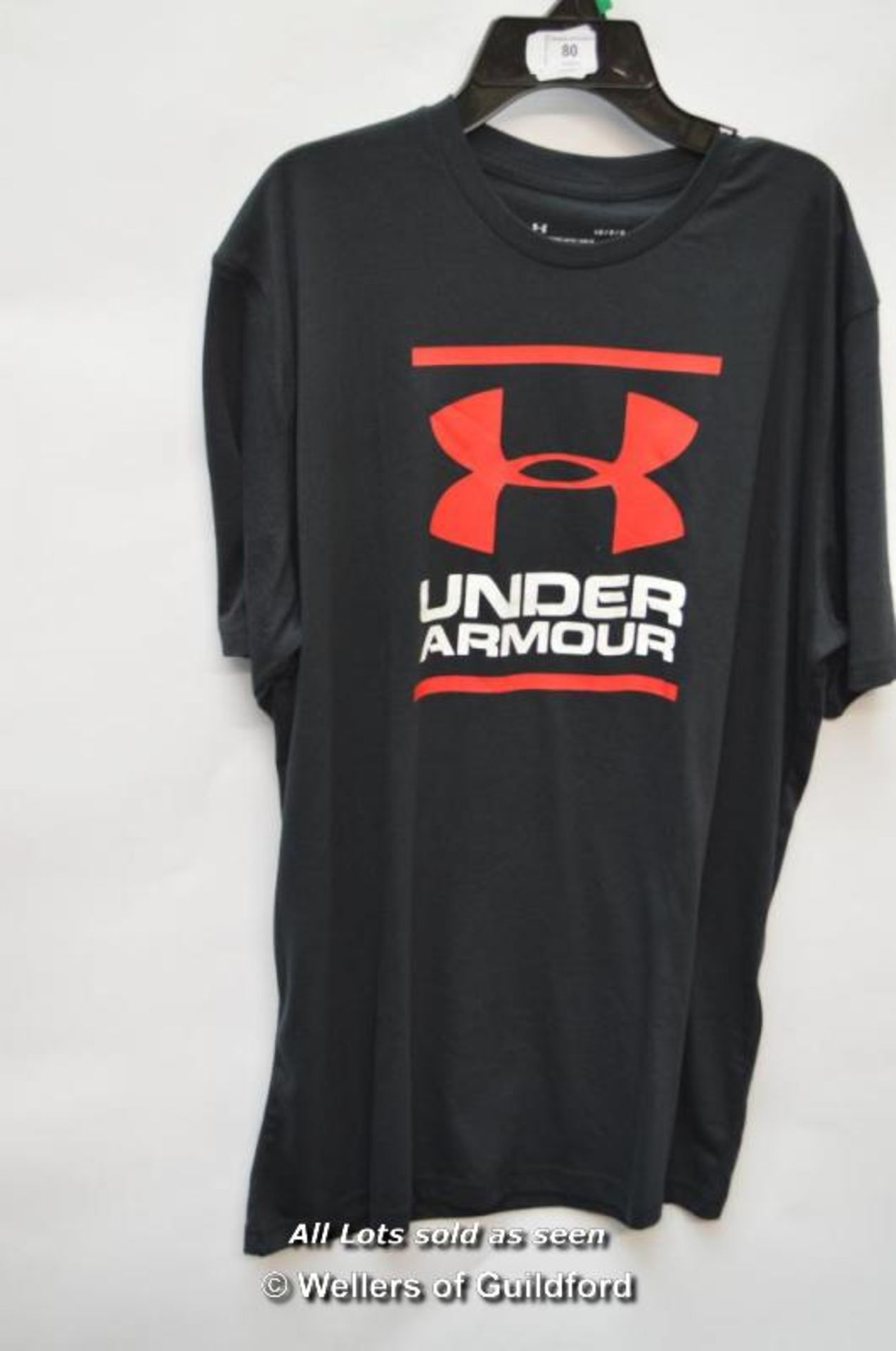 *GENTS NEW UNDER ARMOUR BLACK CREW NECK T-SHIRT SIZE LARGE