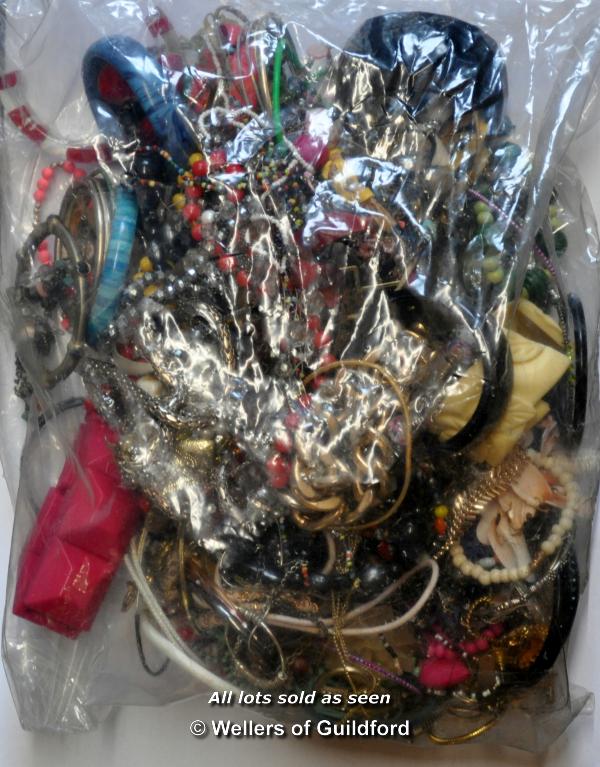 Sealed bag of costume jewellery, gross weight 3.57 kilograms