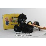 Pelham Puppet of a black poodle, original box.