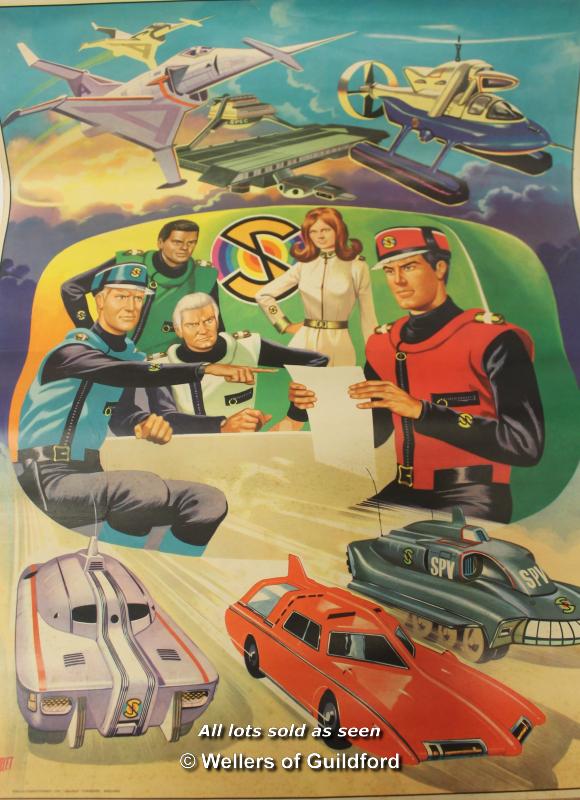 Captain Scarlet and the Mysterons Anglo Confectionary card poster 1967, 70 x 53cm