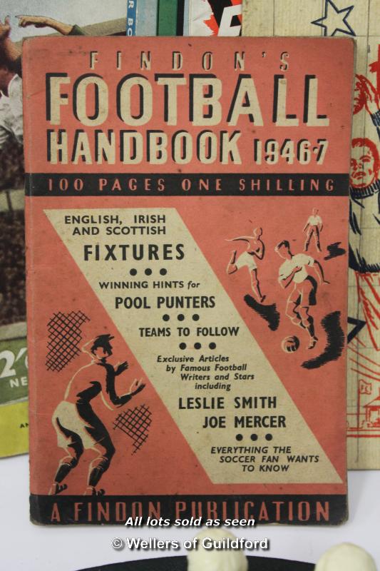 Football: assorted memorabila to include Finidons Football Handbook 1947-6, Hartlys Jam Football - Image 2 of 6