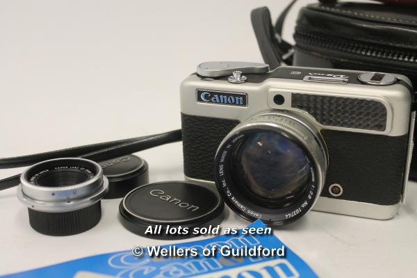 *Vintage Canon DEMI C camera, with two lenses and case (Lot subject to VAT) - Image 2 of 2