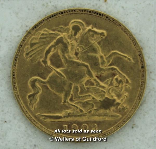 Edward VII half sovereign, 1903. - Image 2 of 2