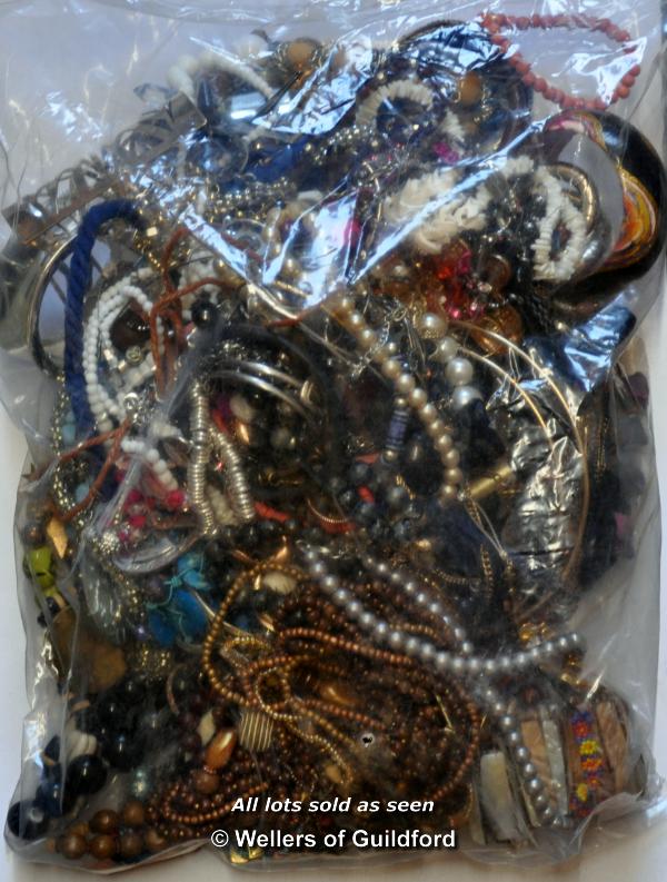 Sealed bag of costume jewellery, gross weight 3.58 kilograms