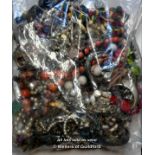 Sealed bag of costume jewellery, gross weight 4.01 kilograms