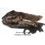 Two mink stoles, one by Hilda Kirk of Hull.