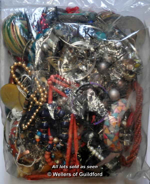 Sealed bag of costume jewellery, gross weight 3.96 kilograms