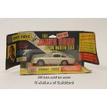 Corgi James Bond Aston Martin D.B.5, no. 270, in box and never opened, wing flap box, with top