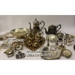 *Assorted vintage silver plate items (27)