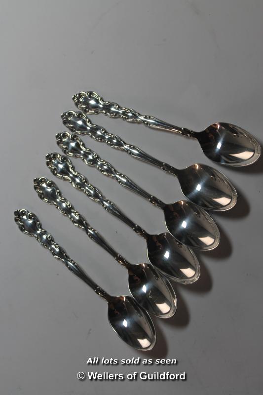 Pair of silver sugar nips and a silver napkin ring, 45g; a quantity of silver plated wares including - Image 9 of 17