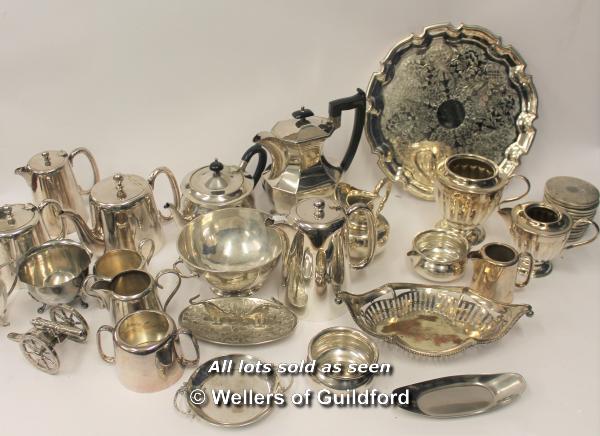 *Assorted vintage silver plate items (25)