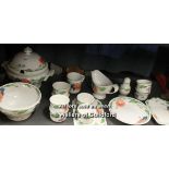 Villeroy & Boch Amapola dinner ware comprising covered soup tureen, serving bowl, mug, eight