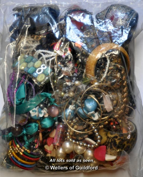 Sealed bag of costume jewellery, gross weight 3.68 kilograms