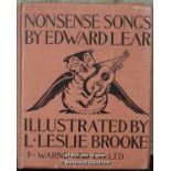 Edward Lear; Nonsense Songs, illus. L.Leslie Brooke, Frederick Warne & Co, c.1928