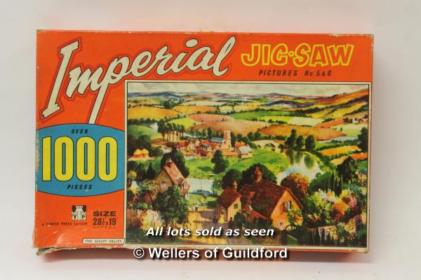 Assorted puzzles including G.W.R. by Chad Valley and a vintage oil painting set (6) - Image 7 of 7