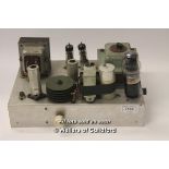 *Vintage valve tube hi fi separate amplifier (Lot subject to VAT) (LQD98)