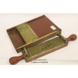 *Antique 19th Century Apothecary / Chemist Mahogany Pill Press Roller And Board - (Lot Subject To