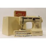A vintage Crown Piont 3000 electric sewing machine with Viscount foot controller