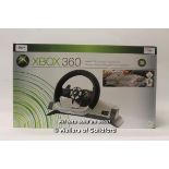 Xbox 360 wireless racing wheel, boxed